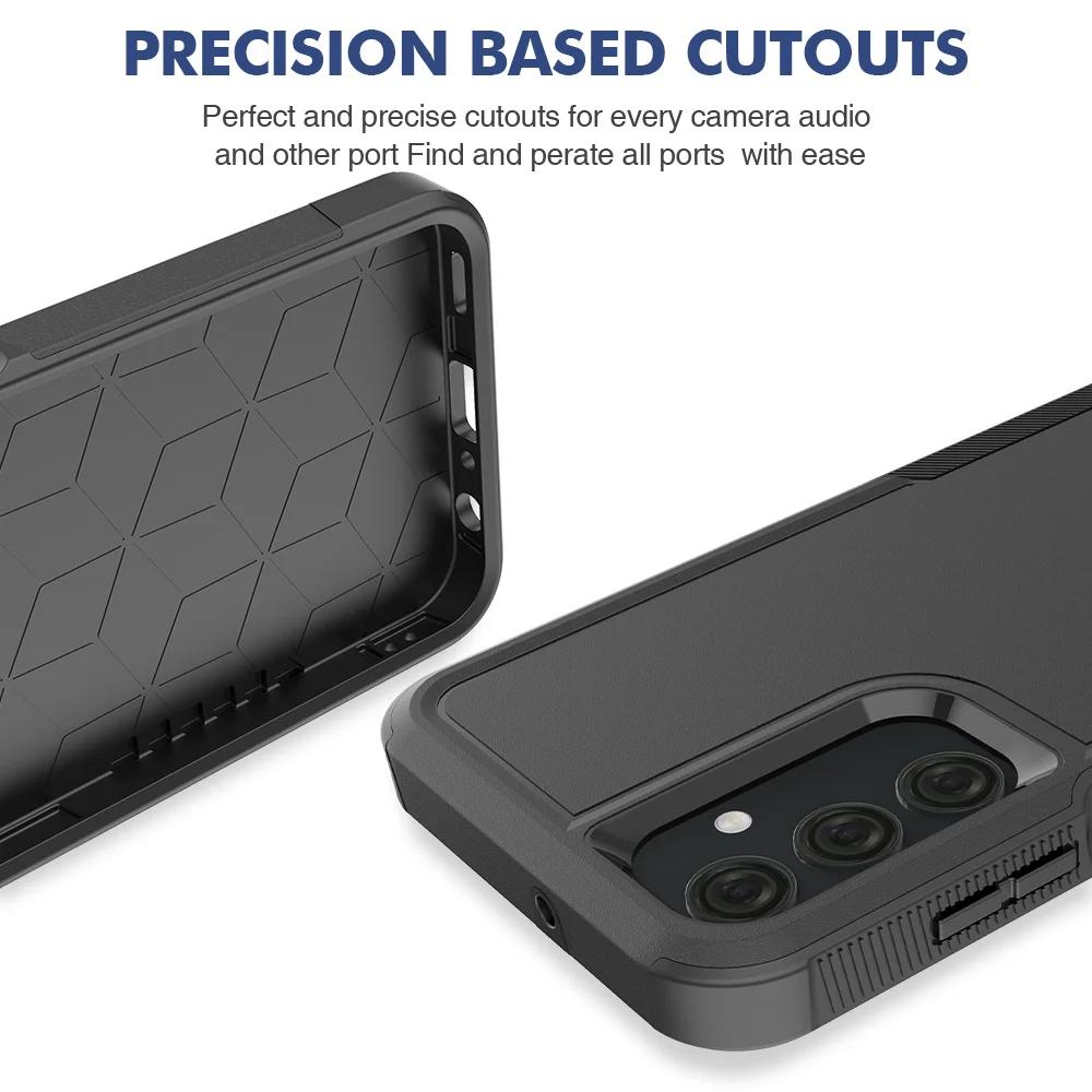 Custodia protettiva ibrida resistente agli urti per Samsung Galaxy A25 5G A35 A55 A15 A05S A14 A24 A54 con telaio in TPU e cover posteriore in plastica