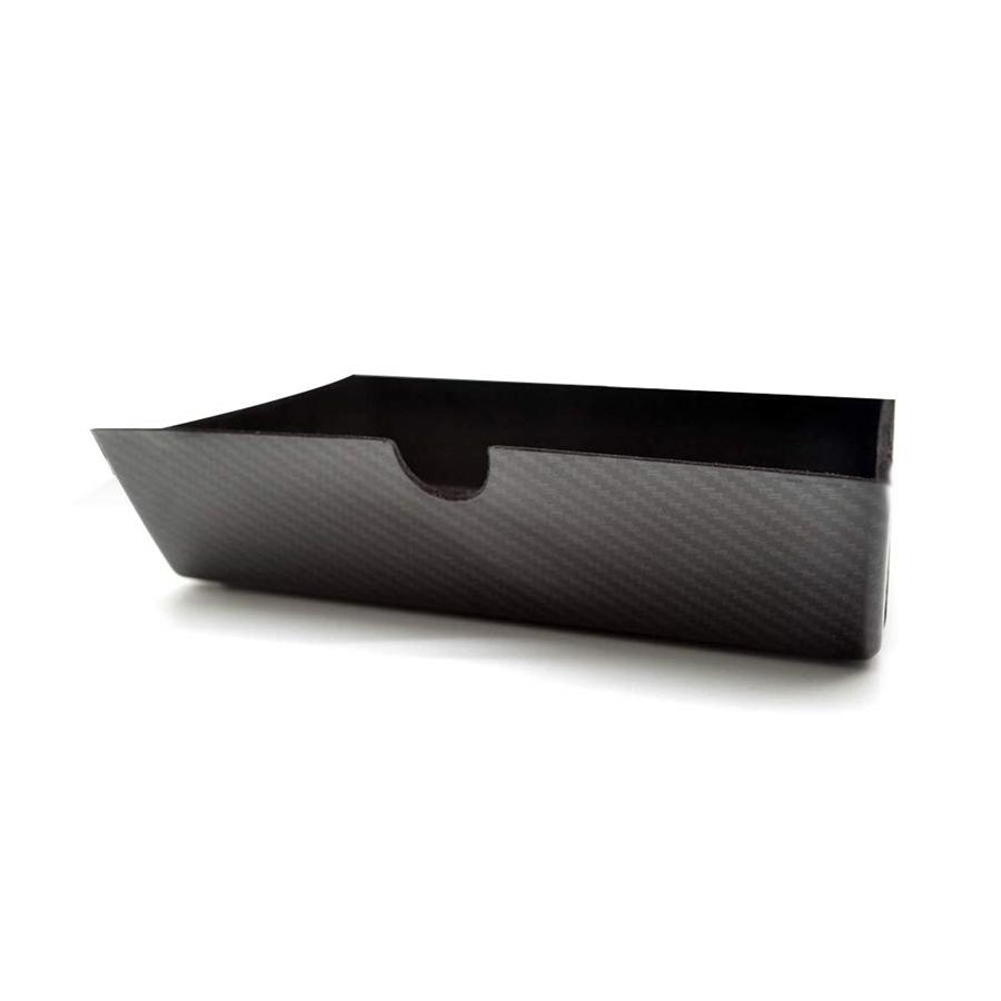 Carbon Fiber Look Center Console Storage Box Organizer Drawer Tray Fit For Tesla Model X/S