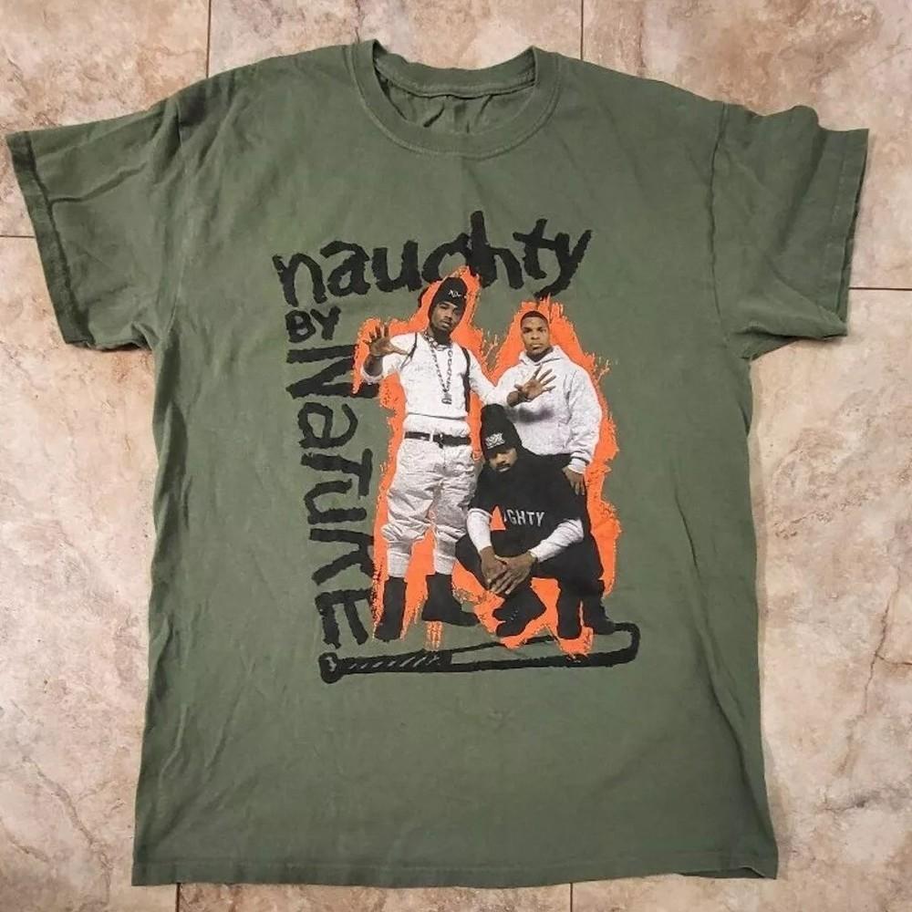 

Naughty By Nature військово-зелена Подарунок для фанатів Унісекс S-5XL Футболка SU722 Унісекс Футболка XXL
