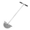Manual Lawn Edger with Saw Tooth Blade Half Moon Edger Lawn Tool with T Grip Handle for Cleaning