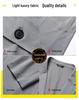 2025 Spring/Summer Men's Breathable Stretch Casual Plus-Size Single-Breasted Jacket