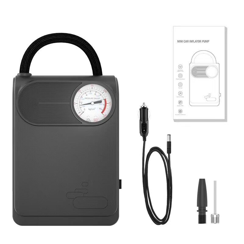 

New Style Wireless Digital Display Smart Vehicle Air Pump USB Multi-Function Car Tire Air Pump Abs8a3m Wired Mechanical Model-Black