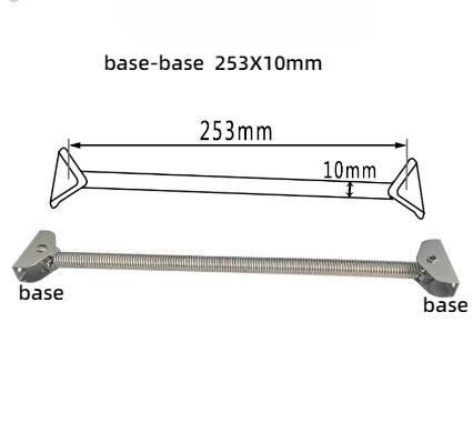 1PC boat hatch spring support Marine Hardware Stainless Steel Hatch Lid Adjuster Spring Boat hatch Holder Top Mounting Bar