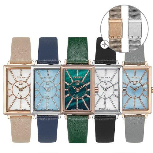 [GEIGER] GEIGER Cubic Line Watch Set GE8036 GE8036RGGY