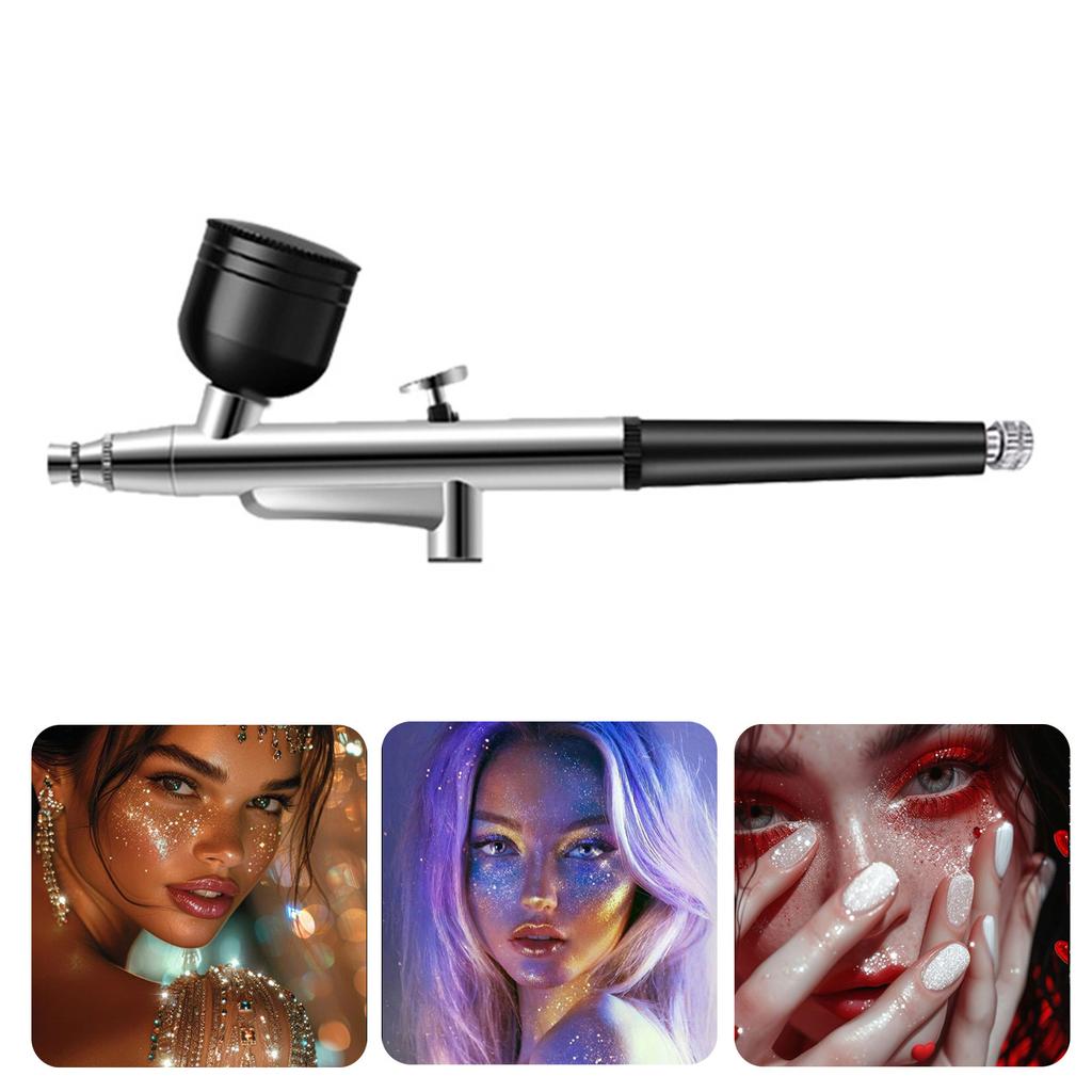 Portable High Pressure Airbrush Guns with Comfortable Grip 0.3mm Nozzle for Long Term Use In Various Creative Setting