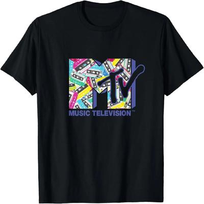 Mademark x MTV - Das offizielle MTV-Logo mit den klassischen 80er-Jahre-Kassetten T-Shirt