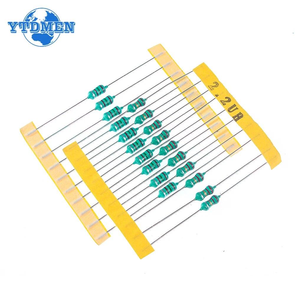 200PCS 1/2W Inductors Color Ring 0410 Inductors 20 Values Assorted Kit 1uH -4.7mH 1uH 2.2uH 3.3uH 4.7uH 6.8uH 10uH 15uH  22uH