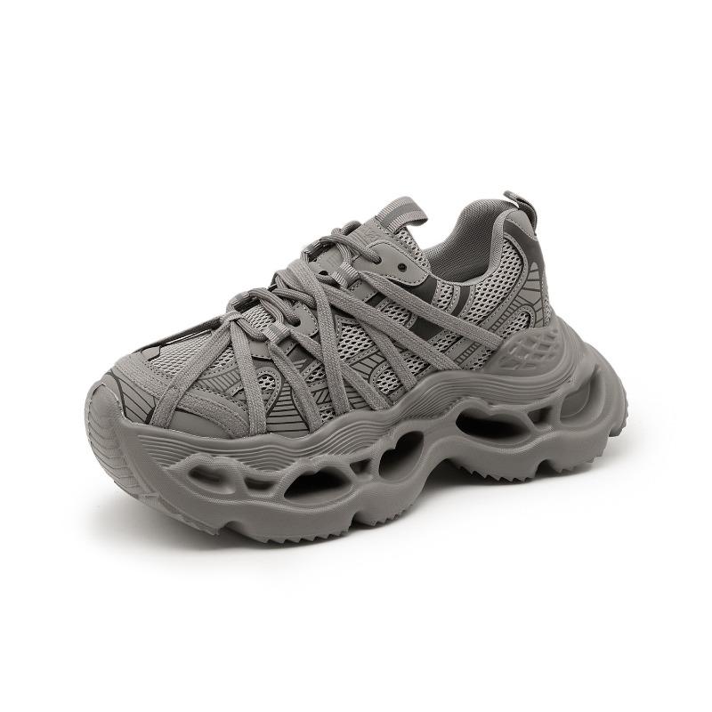 

25631 dad shoes women s autumn mesh breathable versatile dad shoes student sports and leisure shoes 34 сірий колір
