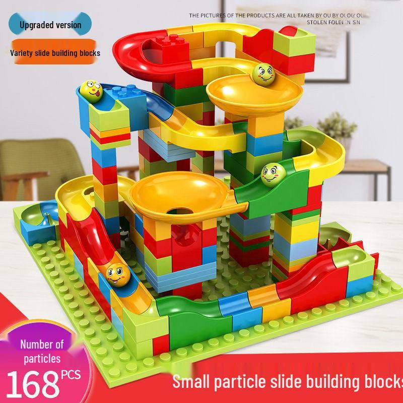Children's Building Block Table: Educational Ball Track Puzzle Toy for Ages 3-6