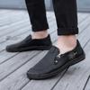 Fashion Lightweight Mens Slip on Shoes 2024 Leather Fashion Casual Shoes Men New Arrival Men Outdoor Walking Shoes Classic Mens Loafers
