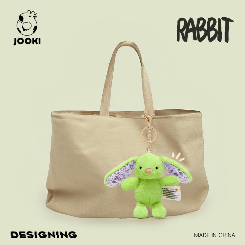 Cute Rabbit Keychain - Mini Plush Keyring, Adorable Car Accessory & Bag Charm Gift for Girls