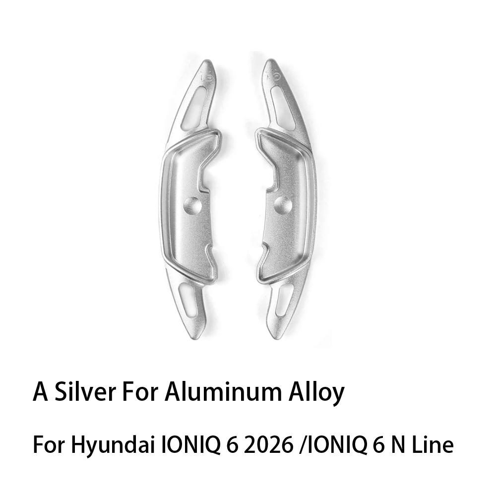 

For Hyundai IONIQ 6N 2026-2026 Aluminum Alloy Steering Wheel Shifter Paddle Cover Trim Accessories