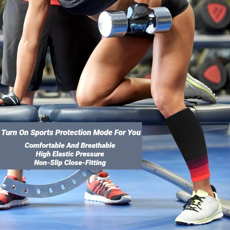 1Pair Calf Compression Sleeves Running Leg Sleeve 20-30Mmhg Socks For Shin Splint Men Women Varicose Vein Fatigue Relief