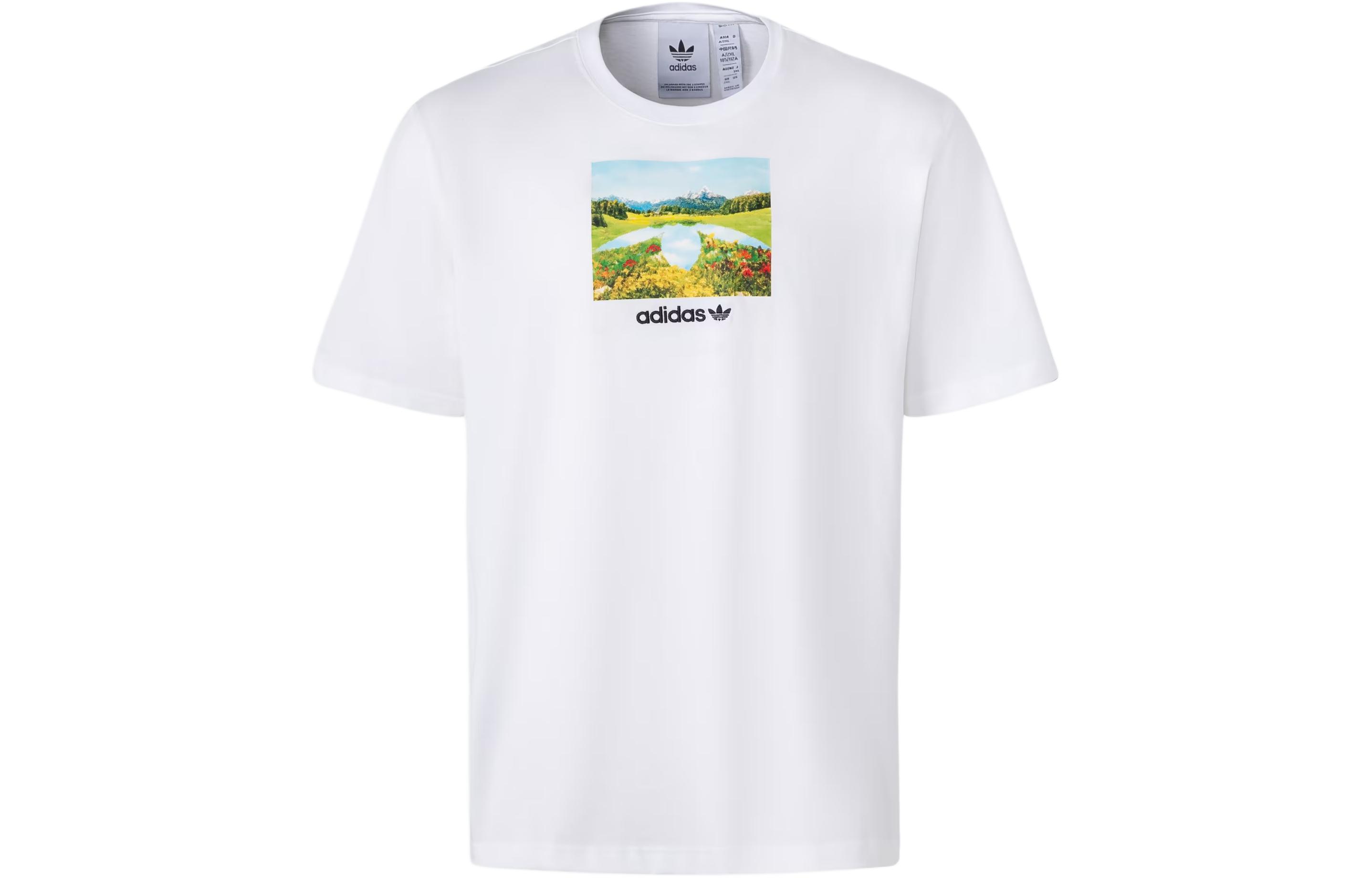 Adidas Originals DAY GRAPHIC T Shirt Men s White JF2858 XL