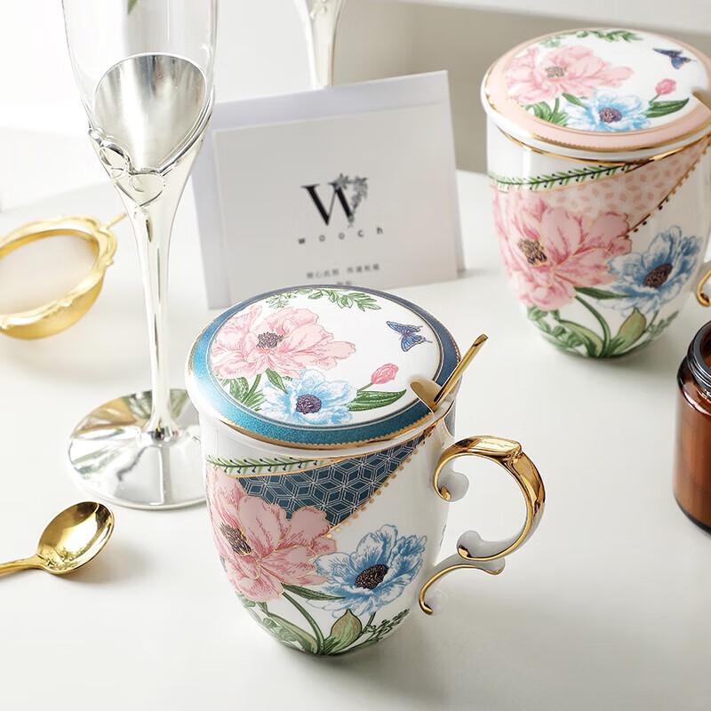 WOOCH Butterfly Ceramic Lidded Mug Gift Set