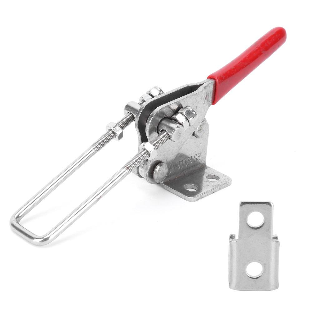 2PCS Heavy Duty Latch Catch Adjustable Hasp Latch Durable Toggle Clamp