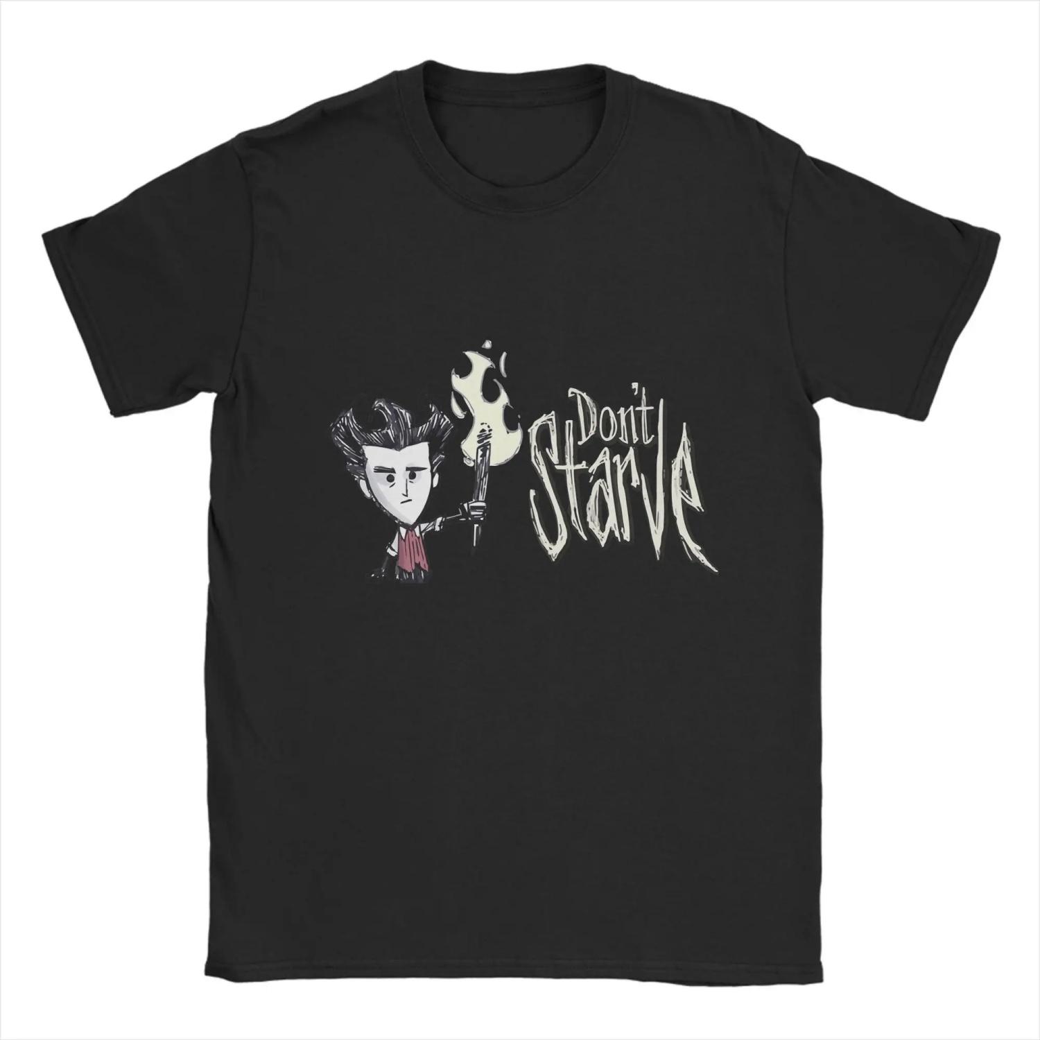 

Don t Starve Together Футболка Лето Хлопковые Футболки Для Взрослых Хипстерская Повседневная Футболка С Коротким Рукавом Винтажная Одежда XXXL чёрный