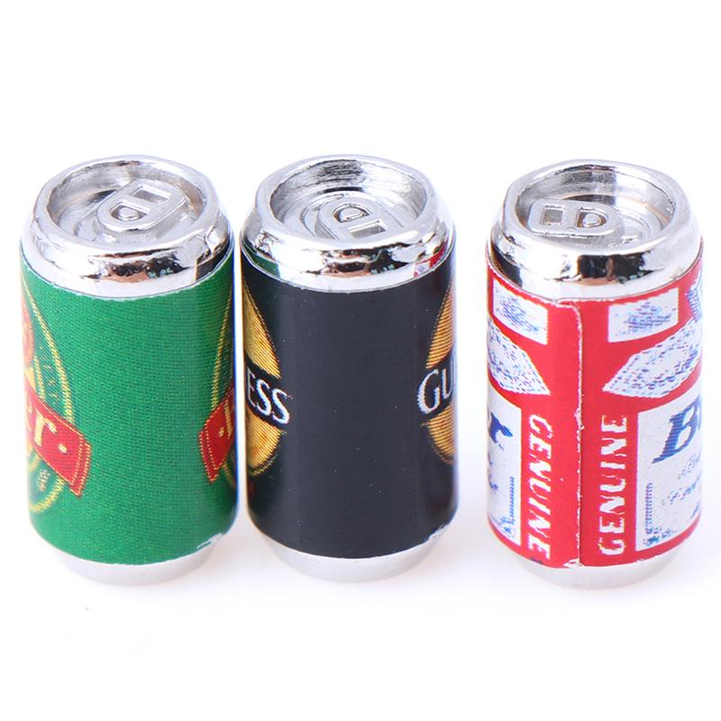Creative Diy Accessories Doll House Food Play Mini Beer Can Bar Beach Scene Model