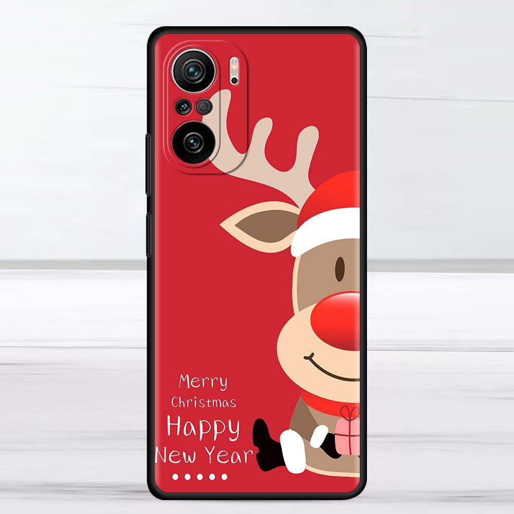 Snowman Christmas Case For Xiaomi Redmi Note 11 10 9S 9 K40 Pro 7 8 9A 9C 8T 9T 10C 10Pro Silicone Phone Shell