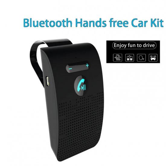 Bluetooth 5.0 Handsfree Car Kit Loud Speakerphone MP3 Music Player Sun Visor Clip Universal Wireless Audio Receiver