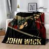 Film John Wick bedruckte Decke Picknickdecke Warme Decke Weich und bequem Heimreise Decke Bettwäsche Geburtstagsgeschenk