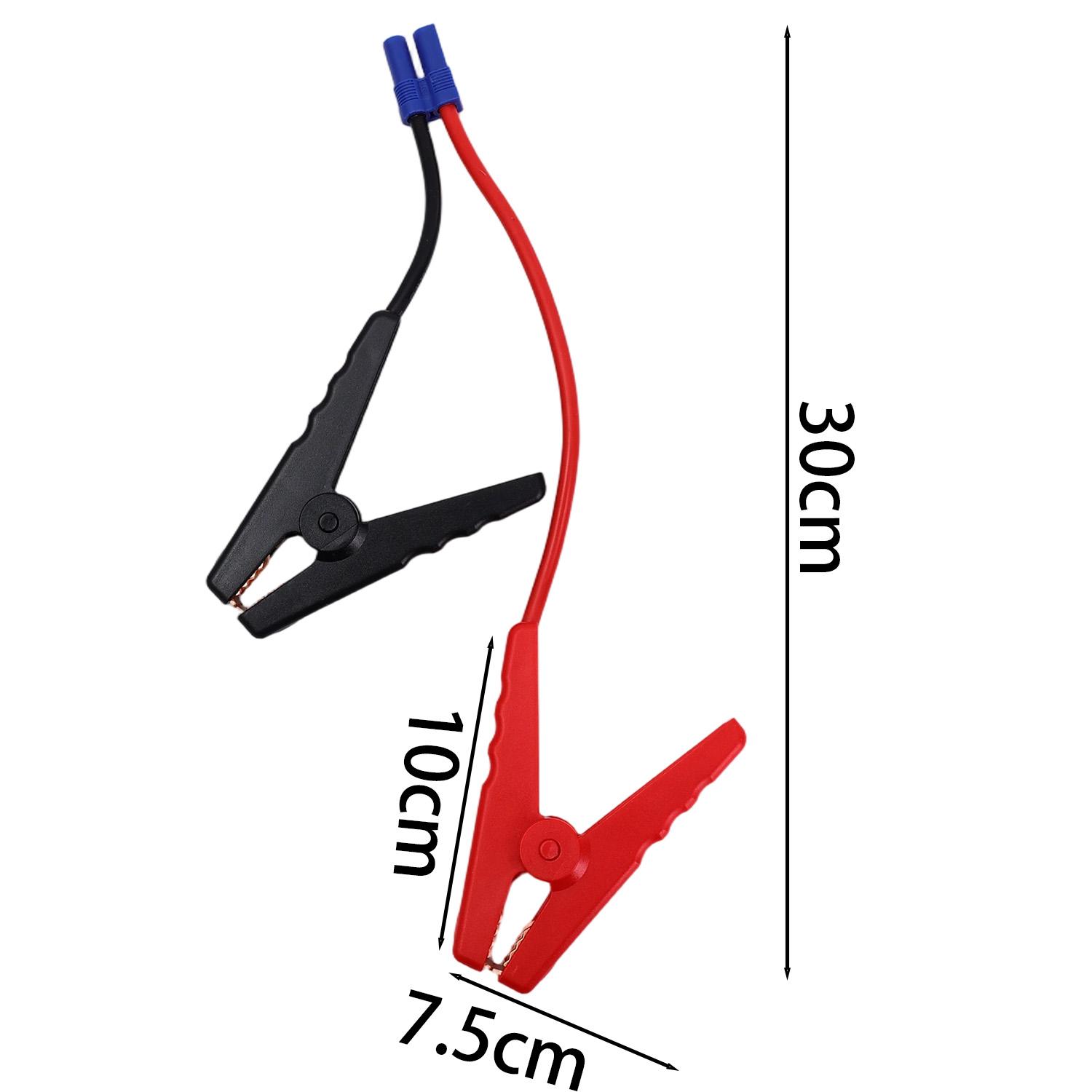 

Jump Starter Cable with Clamps Booster Cable with EC5 Plug Connector and Prevent Reverse Charge Module for Car Jump Starter Tool