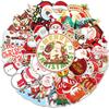 10/30/50pcs Cute Christmas Series Stickers Kawaii Cartoon Santa Claus Sticker Water Bottle Suitcase Phone Graffiti Decals Decor