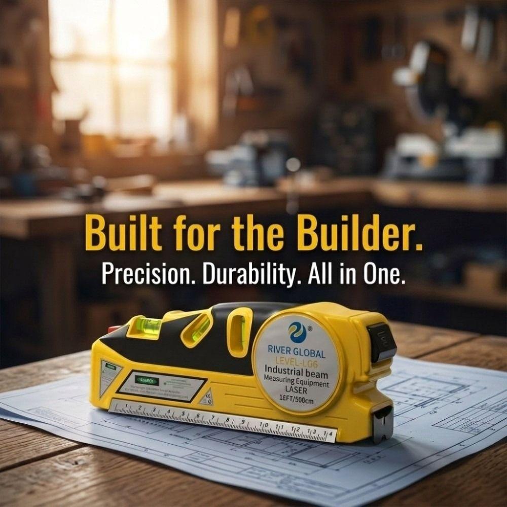 Vertical Horizontal Infrared tape measure 4IN1 Measuring Tape Digital Laser Tape Measure Home Use