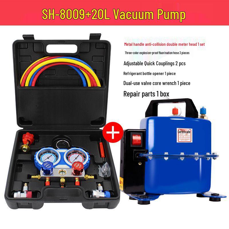 Dual-Use Automotive A/C Vacuum Pump for Evacuation, Pressurization & Leak Detection