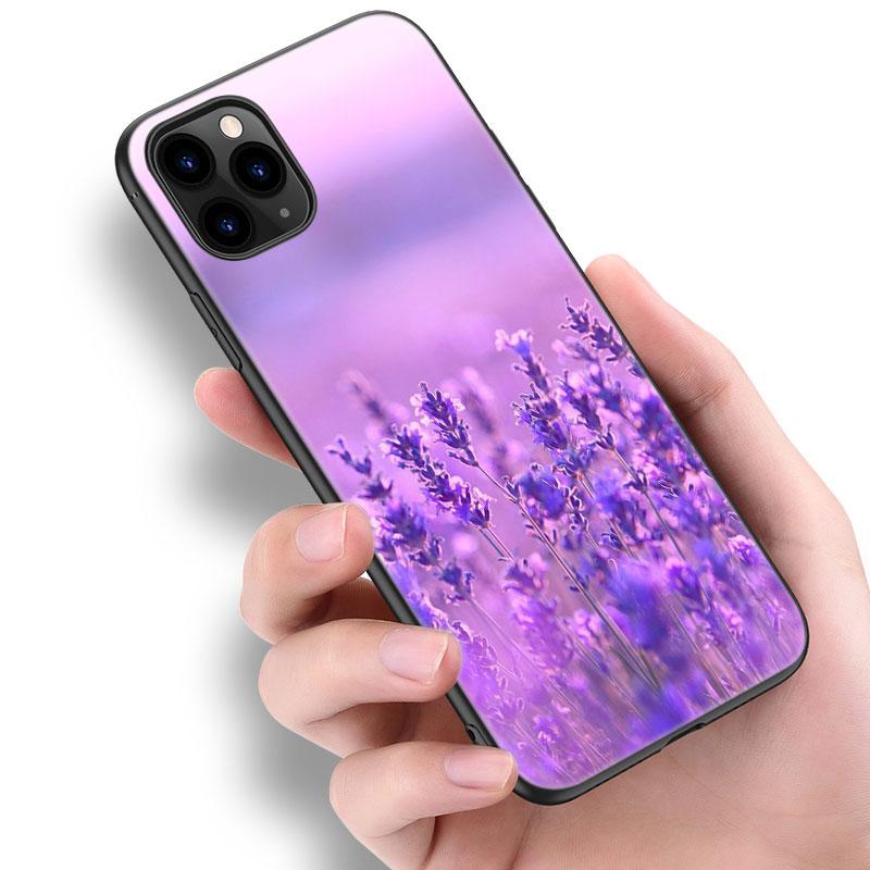 Lavender Purple Flower Phone Case For iPhone Samsung Galaxy Redmi Xiaomi Oppo OnePlus Note S A 7 8 9 10 11 12 13 14 20 21 22 23 53 54 Pro Max Ultra