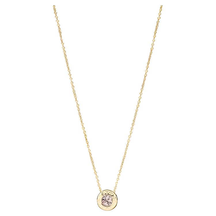 

Coach Round Diamond-Studded Alloy Necklace Women necklace Gold F54514-GLD Default Packaging