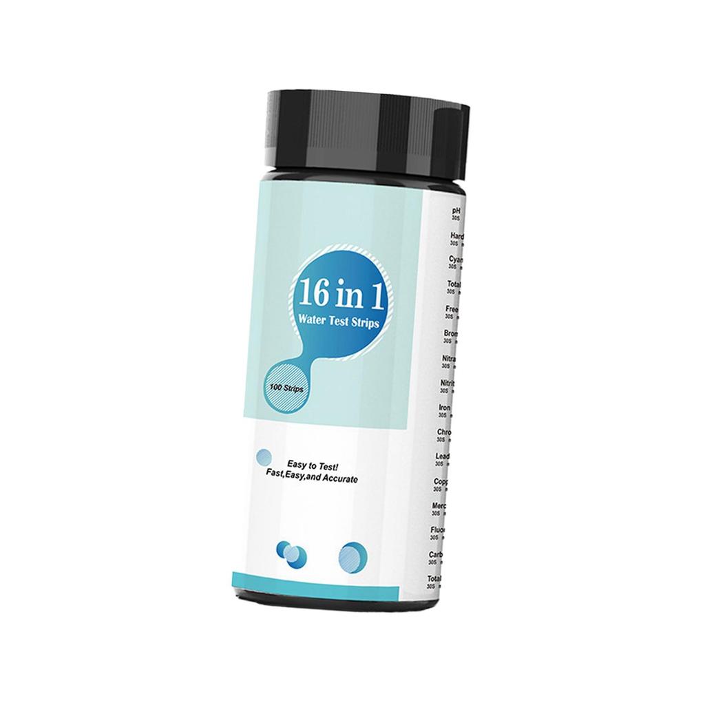 16 in 1 Water Test Strips Fast Hardness Resin Drinking Water Test Strips for Spas Pools Freshwater Science Experiments Hot Tubs