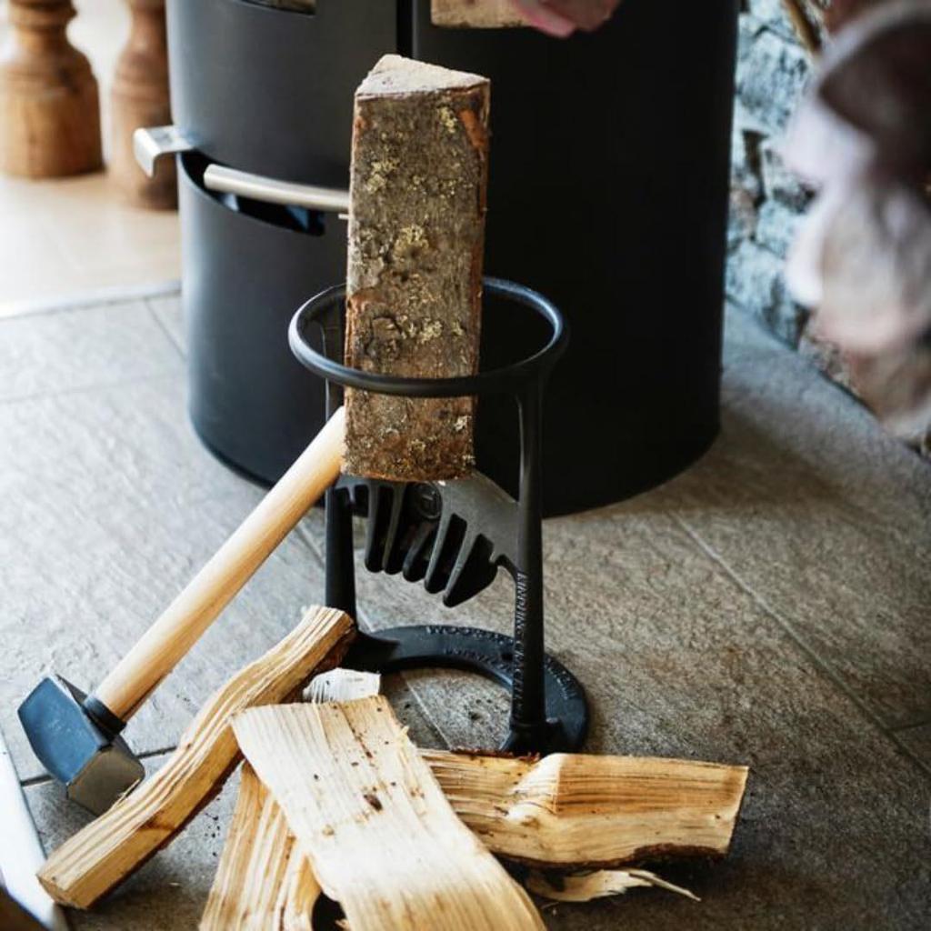 Metal Firewood Splitting Tool - Essential Rural Wood Splitter & Knife Separator