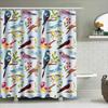 Animal Pattern Shower Curtain Waterproof Bath Decor 3D Printing Non Slip Polyester Fabric Home Supplies For Kitchen Bathroom Mul