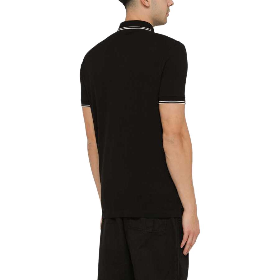 STONE ISLAND Compass Patch Logo Poloshirt Schwarz Herren Oberteile 80152SC18-A0029