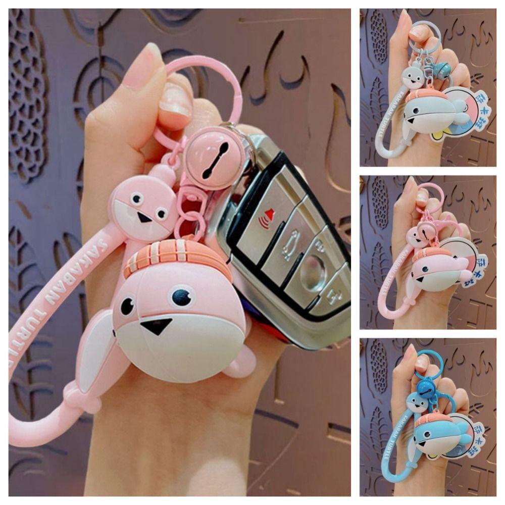 

Кукла-животное из ПВХ, кулон, фигурка, игрушки, подвески, милый мультяшный брелок Sakaban, ювелирное изделие, подарок серый