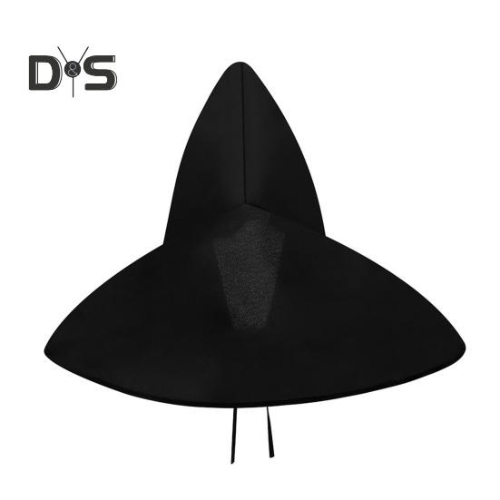 Halloween Hat Retro Steampunk Cosplay Hat Lace-up Shawl Cap Wizard Sorceress Role Play Haunted House Carnival Party Costume