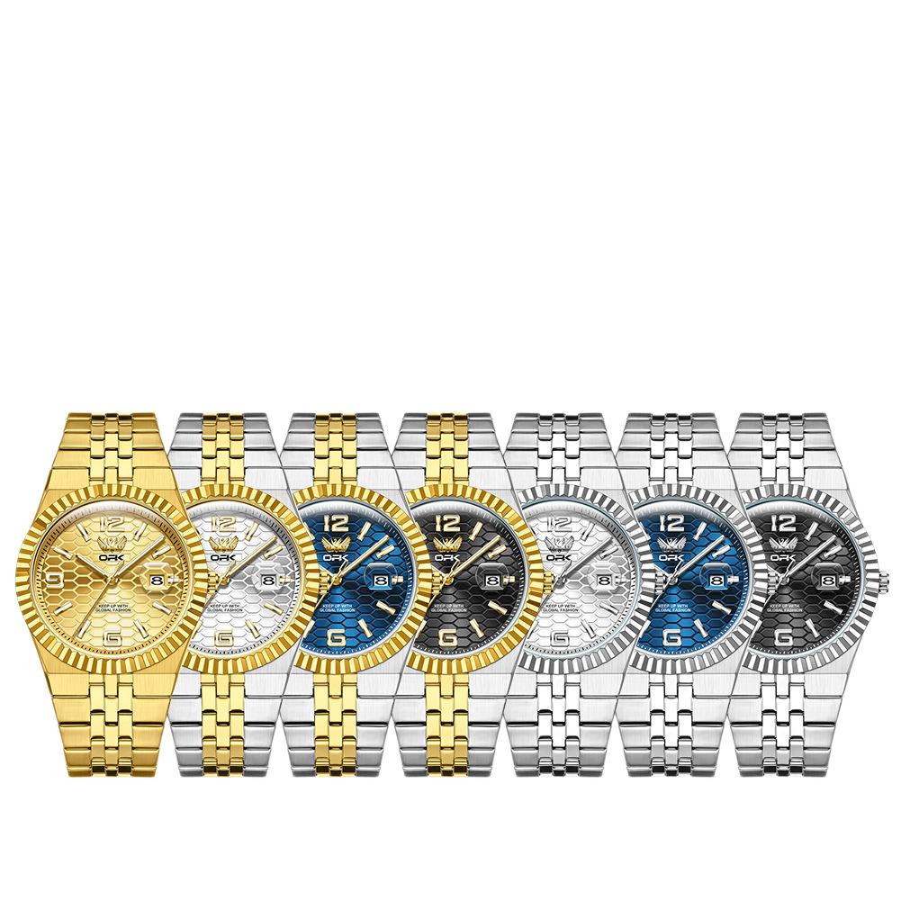 OPK Brand Watch Simple Atmosphere Quartz Watch Single Calendar Luminous Waterproof Men's Watch Men's Watch