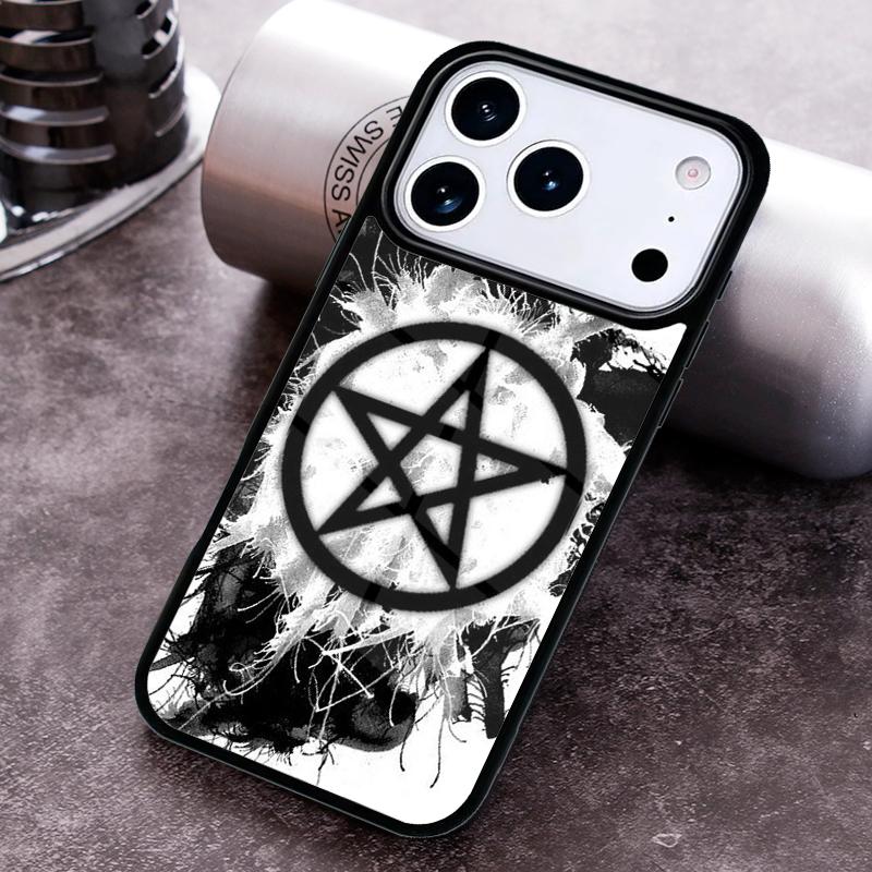 Gothic Witch Satan Phone Case for iPhone 17 16 15 Pro Max Air 14 13 12 11 Plus Shockproof Cover