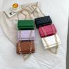 Stylish Women's Pu Quilted Chain Shoulder Bag In Chic Candy Colors Compact Urban Design