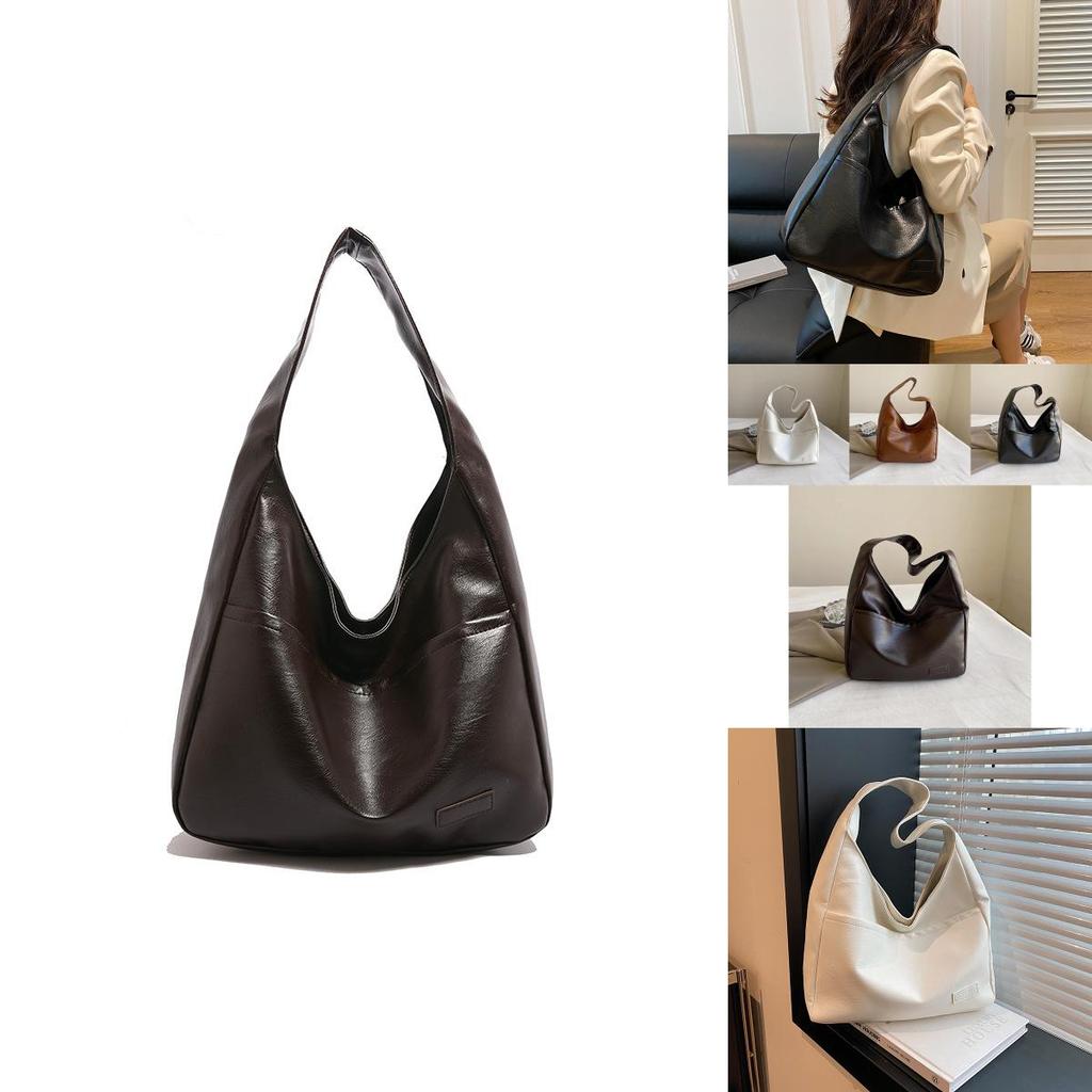 Chic Vintage Inspired Single Shoulder Tote Bag For Women Stylish Pu Fabric Design
