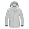 Men Women 3-in-1 Waterproof Windproof Hiking Jacket With Removable Fleece Liner Camping Outdoor Travel