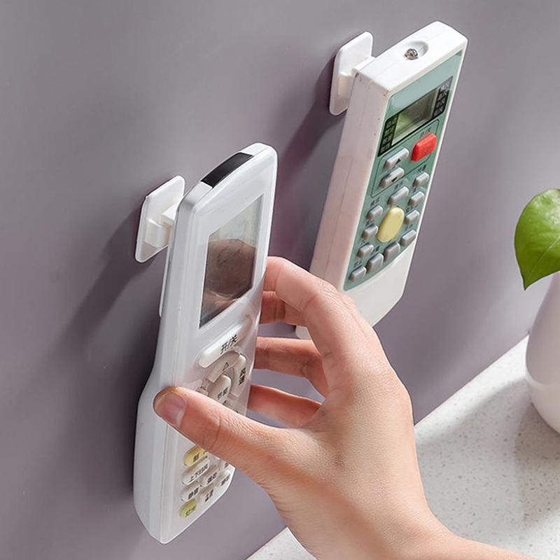 2 Páry Samolepicí Háček Sada Pro Klimatizaci TV Dálkové Ovládání Silný Věšák Plastový Klíč Nástěnné Stojany Držák Domácí Organizace