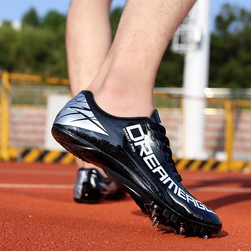 Zapatillas Atléticas para Hombre Mujer Zapatillas de Atletismo Zapatillas con Clavos para Entrenamiento de Velocidad Zapatillas para Salto de Longitud Zapatillas Deportivas para Estudiantes