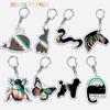 Disability Pride Key Chain Keychains Ring for Accessories Bag Pendant Keyring Jewelry Autism Festival Support