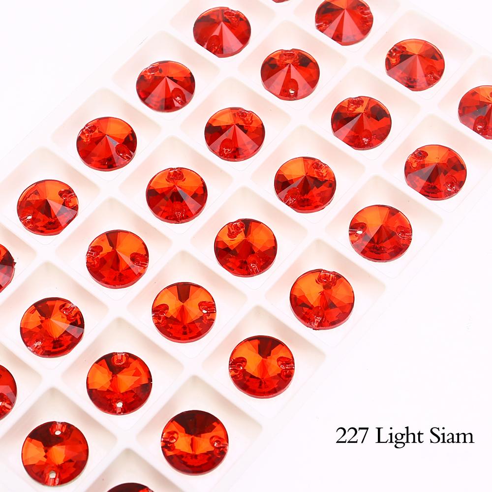Dongzhou Crystals Rivoli Shaped Flatback Sew On Rhinestones Non Hotfix Crystal Beads Garment Shoes Sewing Accessories