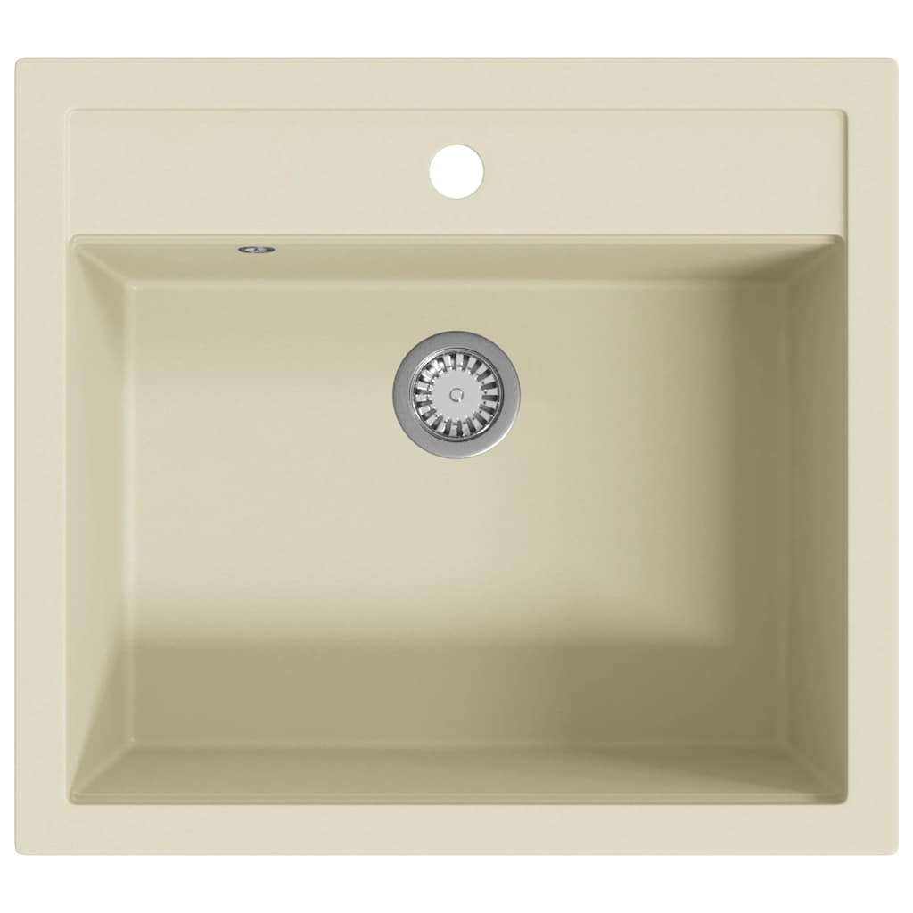 Granite Single Basin Kitchen Sink Beige