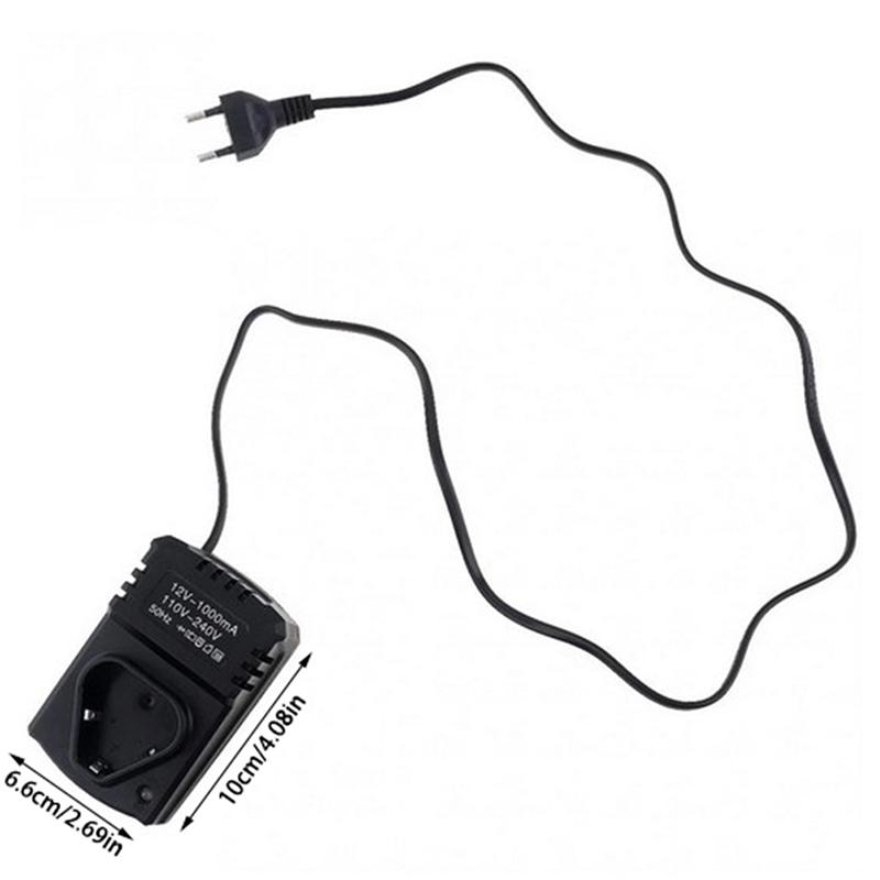12V DC Taşınabilir Çok Fonksiyonlu Li-İyon Şarj Cihazı Lityum Matkap Elektrikli Anahtar İçin 110-240V Güç Kaynağını Destekler