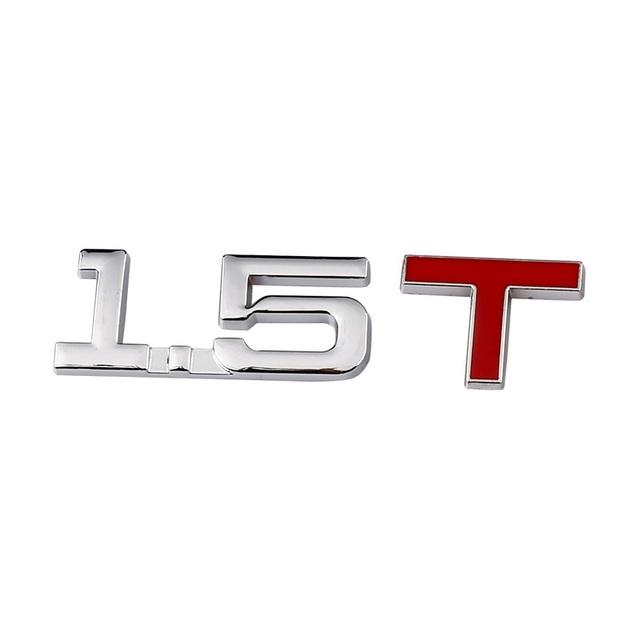 2022 Car Displacement Sticker  Volume Logo Car Rear Trunk Emblem Badge Vehicle Stickers