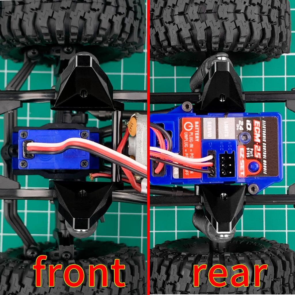 TRZX Brass Front and Rear Shock Mounts Upgrade Parts for Traxxas 1/18 TRX4M K10 F150 RC Crawler Car